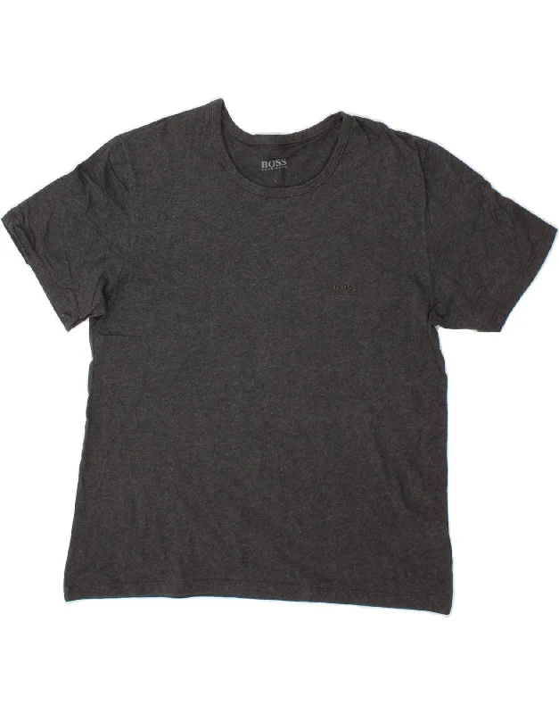 HUGO BOSS Mens T-Shirt Top Large Grey Cotton-- Rayon Fabric Velvet Fabric Corduroy Fabric HUGO BOSS Mens T-Shirt Top Large Grey Cotton-- Rayon Fabric Velvet Fabric Corduroy Fabric