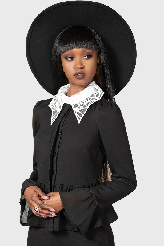 Morgana Shirt-- Front Pockets Side Pockets Patch Pockets