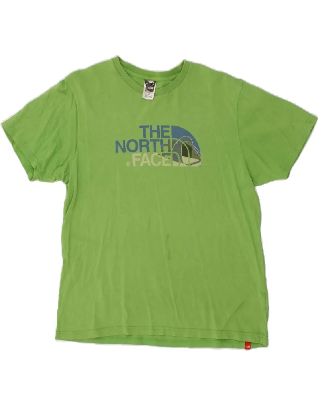 THE NORTH FACE Mens Graphic T-Shirt Top Small Green Cotton-- Ribbed T-Shirt High Neck Heavyweight THE NORTH FACE Mens Graphic T-Shirt Top Small Green Cotton-- Ribbed T-Shirt High Neck Heavyweight