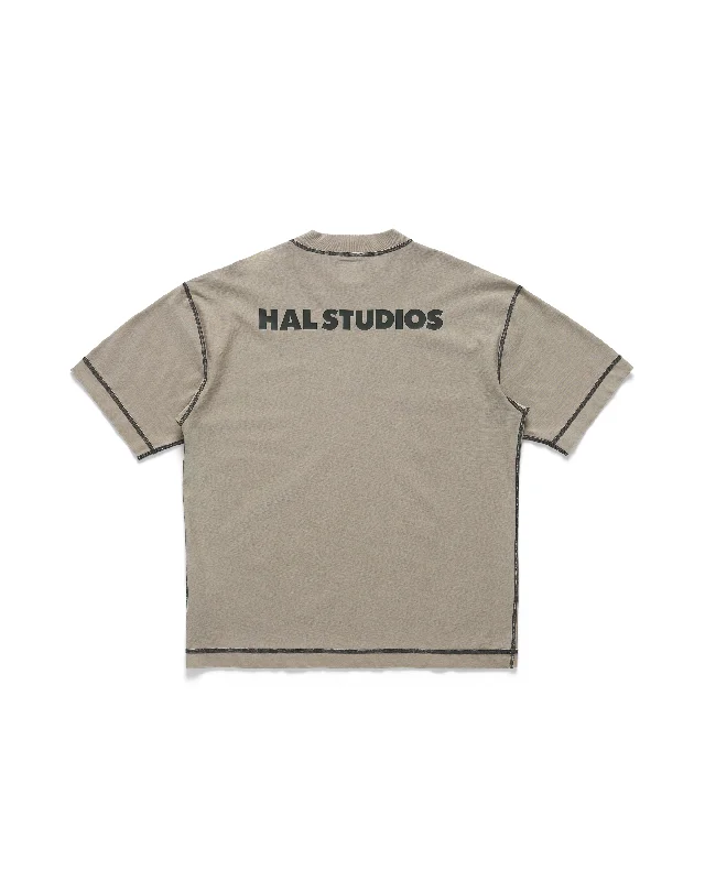 Inside-Out Uniform T-Shirt - Dune-- Houndstooth Herringbone Solid