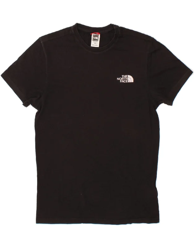 THE NORTH FACE Mens T-Shirt Top XS Black Cotton-- Fleece Fabric Down Fabric Feather Fabric THE NORTH FACE Mens T-Shirt Top XS Black Cotton-- Fleece Fabric Down Fabric Feather Fabric