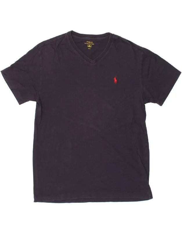 POLO RALPH LAUREN Mens T-Shirt Top Medium Navy Blue Cotton-- Iron Safe Non-Iron Wrinkle Free POLO RALPH LAUREN Mens T-Shirt Top Medium Navy Blue Cotton-- Iron Safe Non-Iron Wrinkle Free