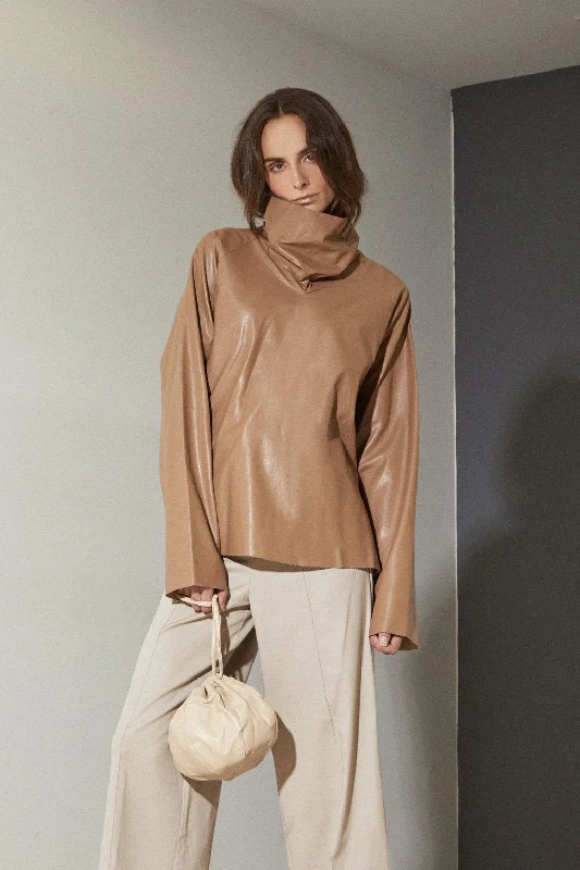 Cedar Highneck Shirt-- Nylon Fabric Polyester Fabric Spandex Fabric