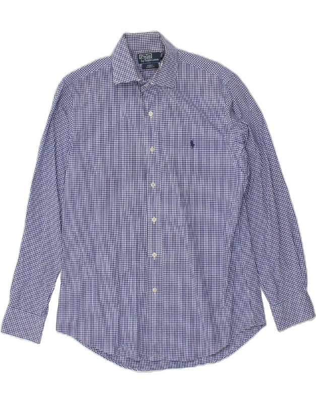 POLO RALPH LAUREN Mens Regent Custom Fit Shirt Size 15 1/2 39 Medium Blue-- Chenille Blend Fleece Blend Nylon Blend POLO RALPH LAUREN Mens Regent Custom Fit Shirt Size 15 1/2 39 Medium Blue-- Chenille Blend Fleece Blend Nylon Blend