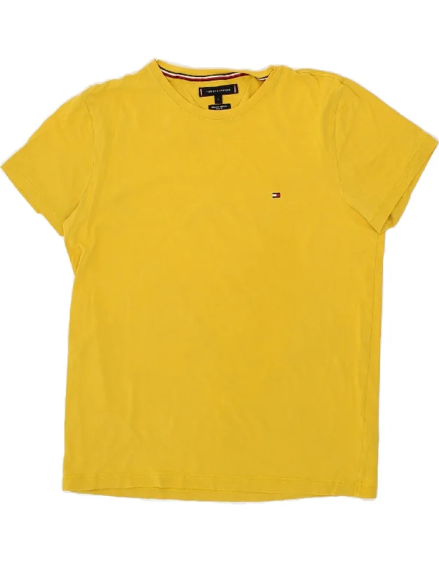TOMMY HILFIGER Mens Slim Fit T-Shirt Top Large Yellow-- Anti-Pilling Machine Wash Handmade TOMMY HILFIGER Mens Slim Fit T-Shirt Top Large Yellow-- Anti-Pilling Machine Wash Handmade