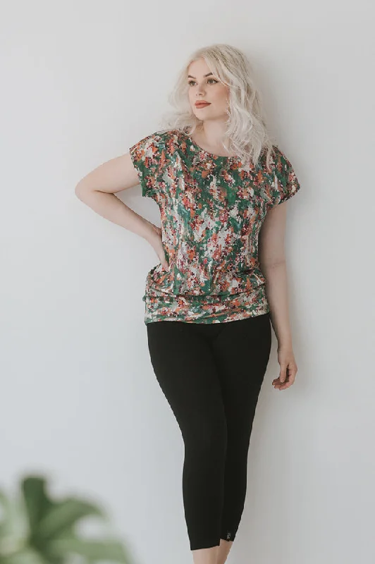 Cap Sleeve Shirt Kajo-- Chenille Blend Fleece Blend Nylon Blend