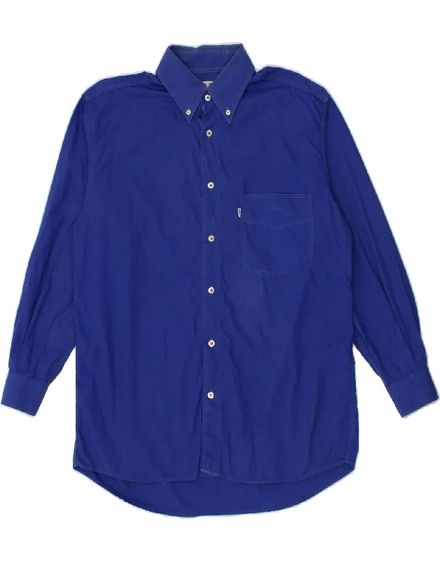 LEVI'S Mens Shirt Small Blue Cotton-- Oversized T-Shirt Spandex breathable