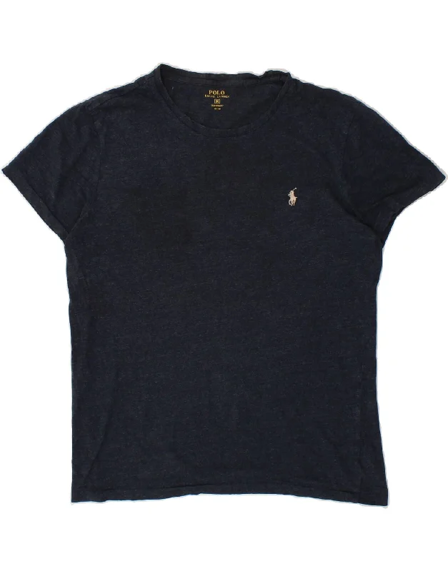 POLO RALPH LAUREN Mens T-Shirt Top Medium Navy Blue Cotton -- Basic T-Shirt Crew Neck Short Sleeve POLO RALPH LAUREN Mens T-Shirt Top Medium Navy Blue Cotton -- Basic T-Shirt Crew Neck Short Sleeve