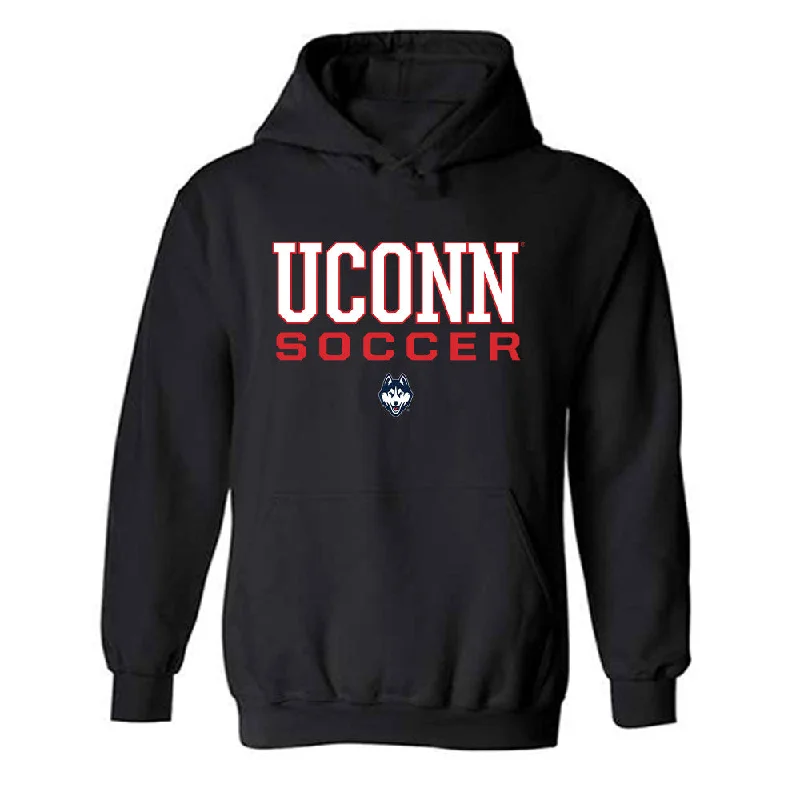 UConn - NCAA Women's Soccer : Joyce Ryder - Black Classic Shersey Hooded Sweatshirt Hoodie with Pocket Utility Practical UConn - NCAA Women's Soccer : Joyce Ryder - Black Classic Shersey Hooded Sweatshirt Hoodie with Pocket Utility Practical