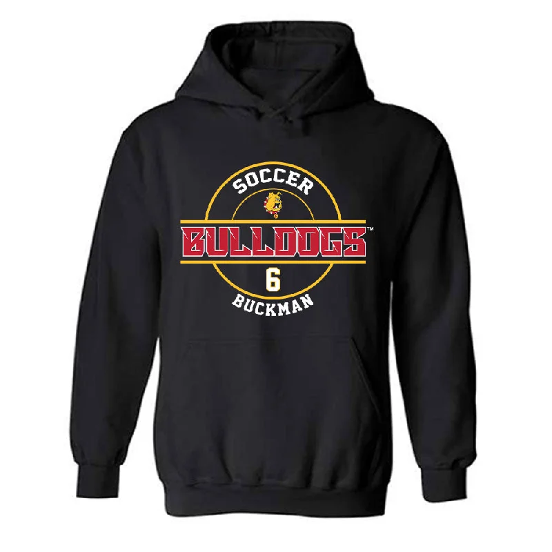 Ferris State - NCAA Women's Soccer : Haley Buckman - Hooded Sweatshirt Hoodie with Relaxed Fit Easy Casual Ferris State - NCAA Women's Soccer : Haley Buckman - Hooded Sweatshirt Hoodie with Relaxed Fit Easy Casual