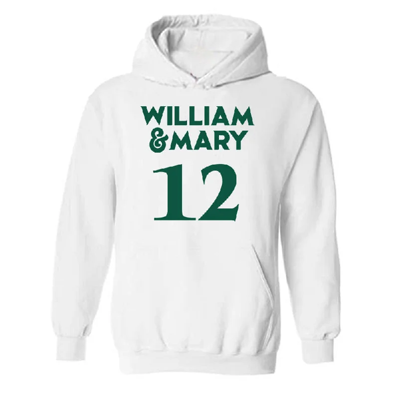 William & Mary - NCAA Women's Soccer : Gabriella Kurtas - Replica Shersey Hooded Sweatshirt Hoodie with Hem Elastic Stretchable Comfortable William & Mary - NCAA Women's Soccer : Gabriella Kurtas - Replica Shersey Hooded Sweatshirt Hoodie with Hem Elastic Stretchable Comfortable