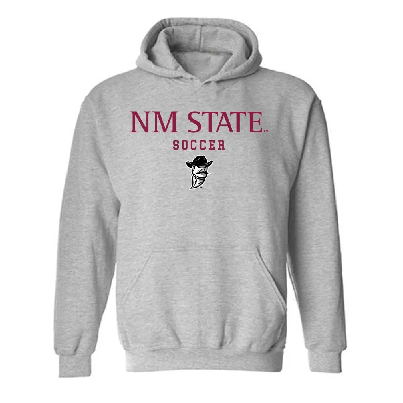 NMSU - NCAA Women's Soccer : Carolina Rodriguez Gomez - Hooded Sweatshirt Classic Shersey Hoodie with Hem Patch Decorative Personalized NMSU - NCAA Women's Soccer : Carolina Rodriguez Gomez - Hooded Sweatshirt Classic Shersey Hoodie with Hem Patch Decorative Personalized