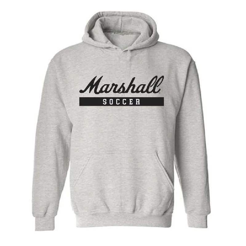 Marshall - NCAA Women's Soccer : Cameron Dye - Hooded Sweatshirt Hoodie with Hem Patch Decorative Personalized Marshall - NCAA Women's Soccer : Cameron Dye - Hooded Sweatshirt Hoodie with Hem Patch Decorative Personalized