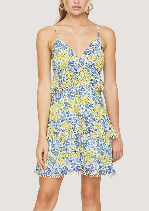 Blossom and Bloom Cami Mini Dress Stylish Floral Print Mini Dress