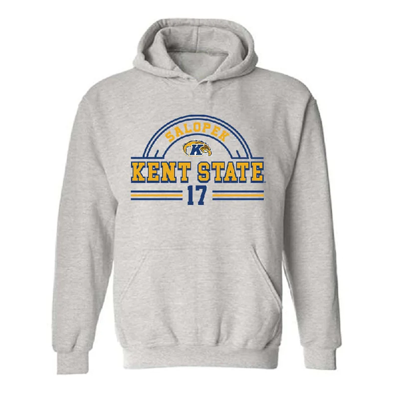 Kent State - NCAA Women's Soccer : Kelsey Salopek - Hooded Sweatshirt Classic Fashion Shersey Hoodie with Half-Zip Sporty Casual Kent State - NCAA Women's Soccer : Kelsey Salopek - Hooded Sweatshirt Classic Fashion Shersey Hoodie with Half-Zip Sporty Casual