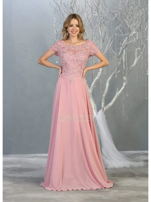 May Queen MQ1763 - Lace Bodice Formal Dress Tunics Handmade artisanal