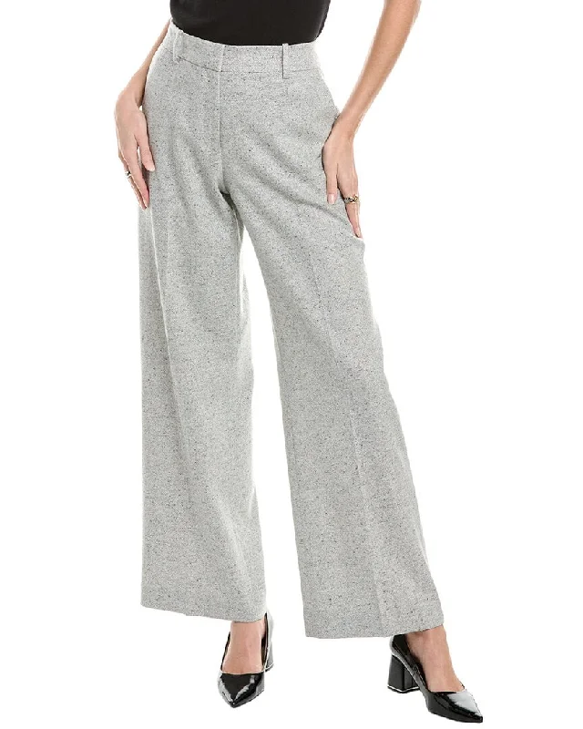 Lafayette 148 New York Sullivan Wool & Silk-Blend Pant Classic Stretch Pants