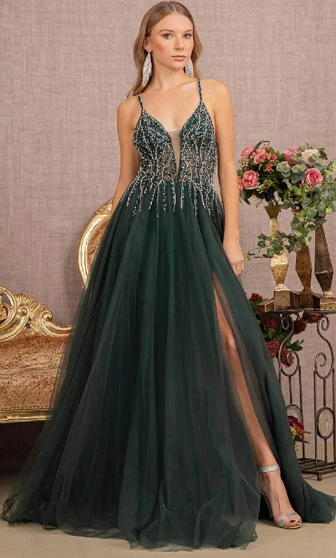 GLS by Gloria GL3137 - Tulle A-line Dress Crew Neckline Sporty