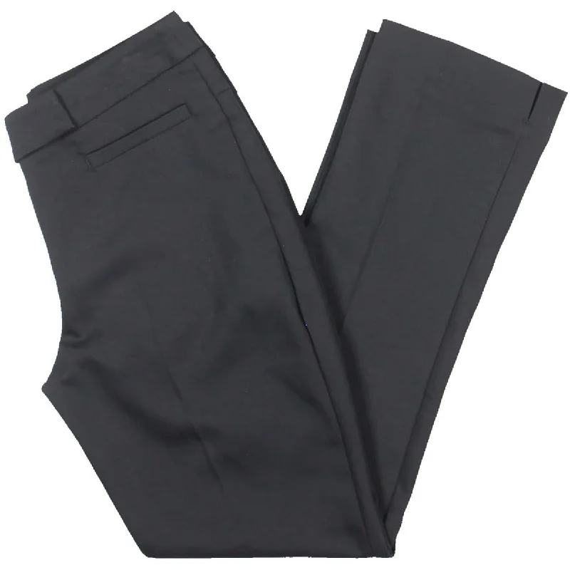 Womens Tapered Leg Mid Rise Dress Pants Relaxed Lounge Trousers