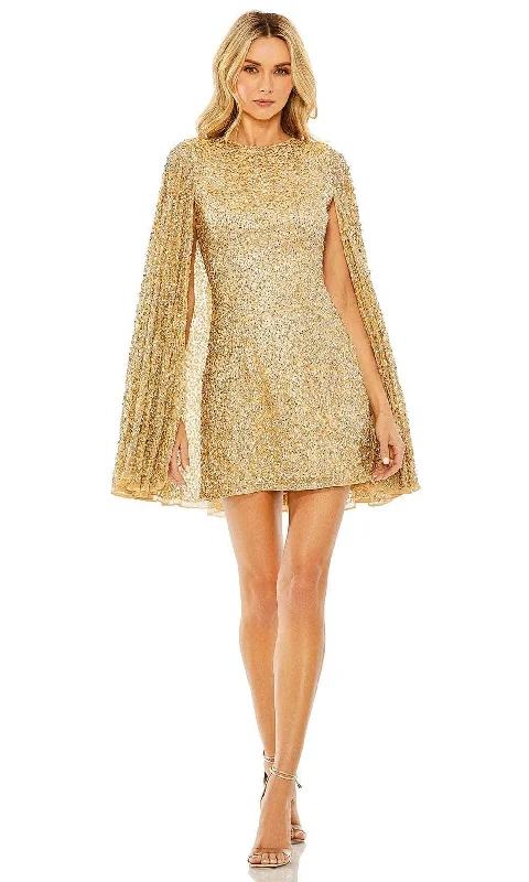 Mac Duggal 5931 - Sequin Embellished High Neck Dress Tunics Solid Classic