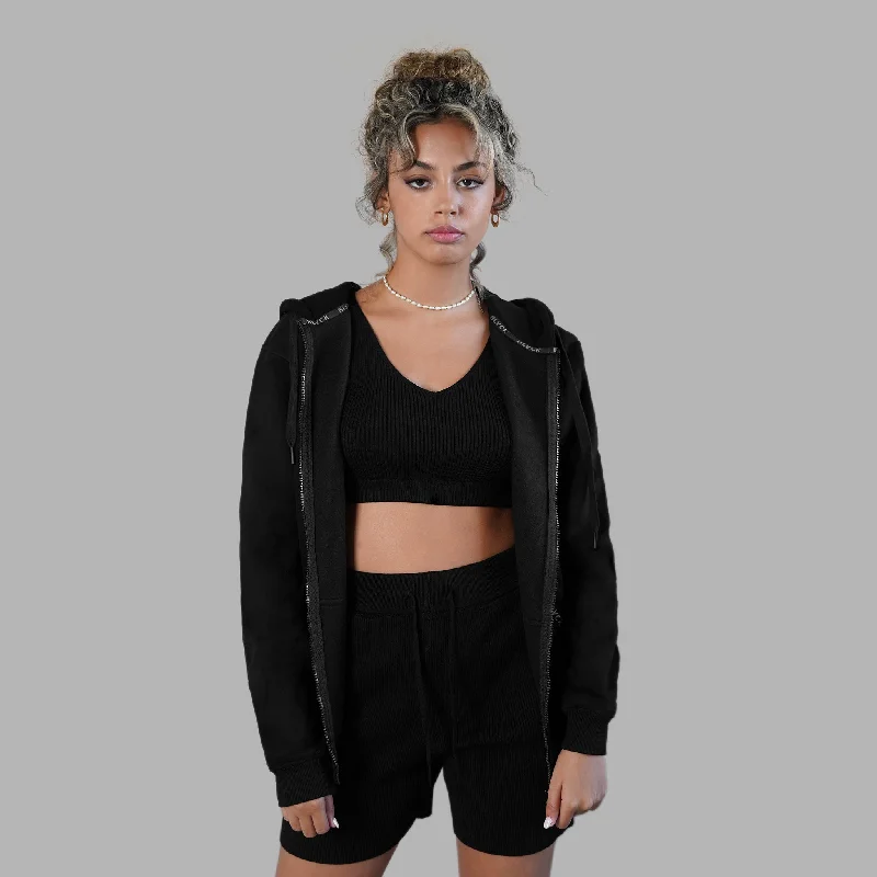Blvck Branded Hooded Sweatshirt Hoodie with Zipper Versatile Modern