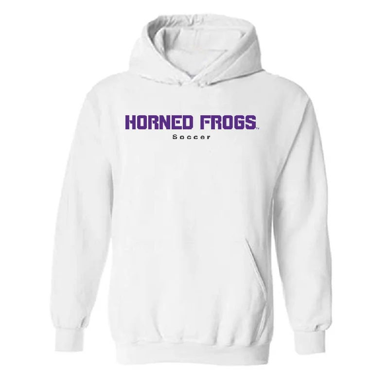 TCU - NCAA Women's Soccer : Evie Baker - Classic Shersey Hooded Sweatshirt Hoodie Jacket Zipper Layering TCU - NCAA Women's Soccer : Evie Baker - Classic Shersey Hooded Sweatshirt Hoodie Jacket Zipper Layering