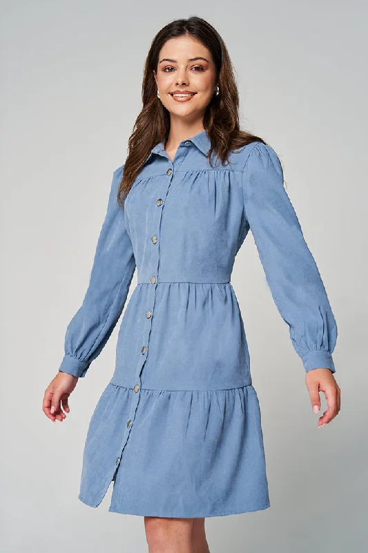 Long Sleeve Mini Dress Classic Shift Mini Dress