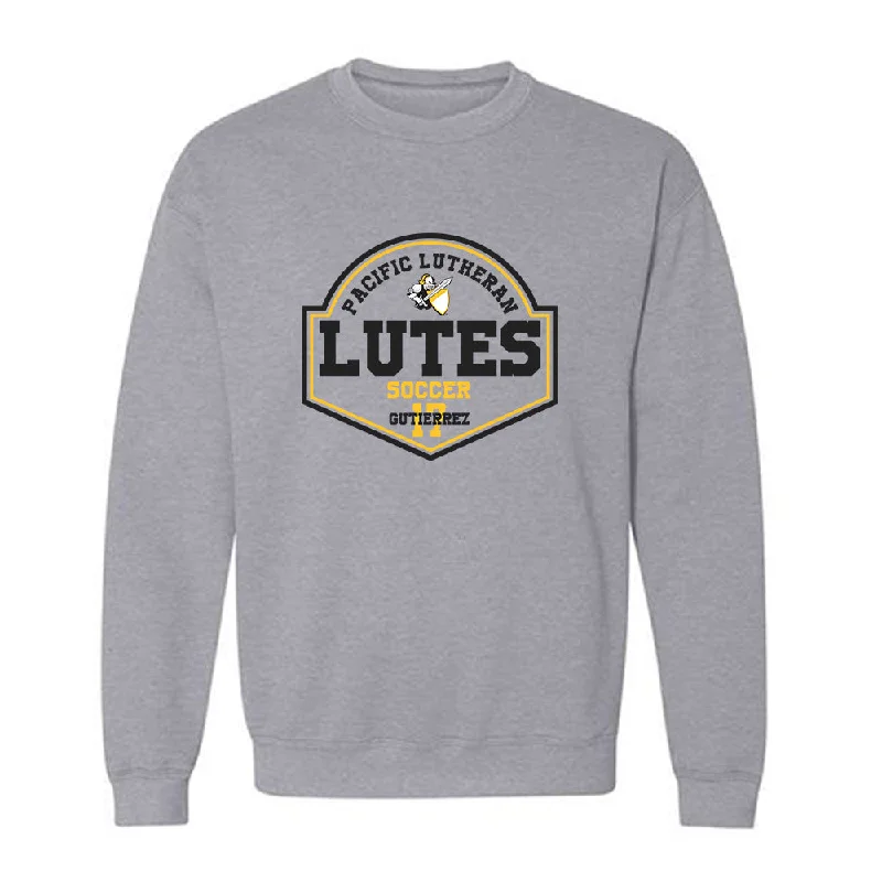 PLU - NCAA Women's Soccer : Kiana Gutierrez - Crewneck Sweatshirt Classic Fashion Shersey Hoodie with Hem Fringe Bohemian Relaxed PLU - NCAA Women's Soccer : Kiana Gutierrez - Crewneck Sweatshirt Classic Fashion Shersey Hoodie with Hem Fringe Bohemian Relaxed