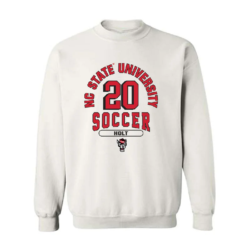 NC State - NCAA Women's Soccer : Brooklyn Holt - Classic Fashion Shersey Sweatshirt Hoodie with Hem Patch Decorative Personalized NC State - NCAA Women's Soccer : Brooklyn Holt - Classic Fashion Shersey Sweatshirt Hoodie with Hem Patch Decorative Personalized