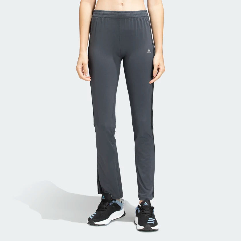 Adidas Women 3 Stripes Yoga Track Pants Classic Cropped Pants