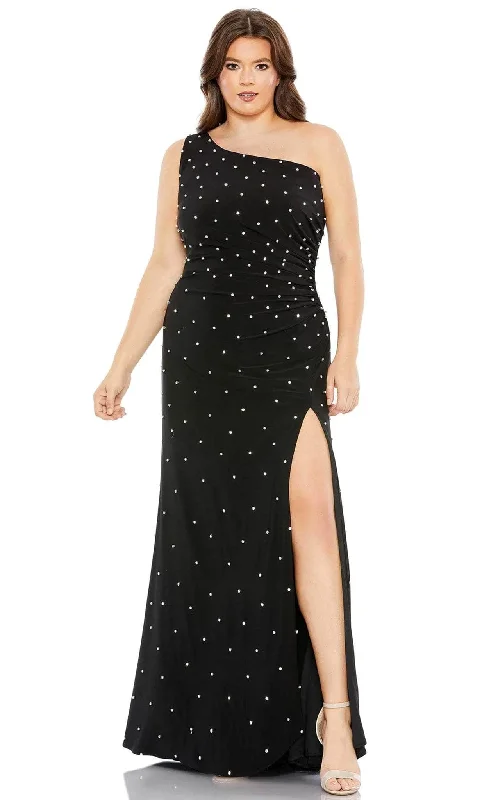 Mac Duggal 68130 - One Sleeve Dress Maxi Flowy Bohemian