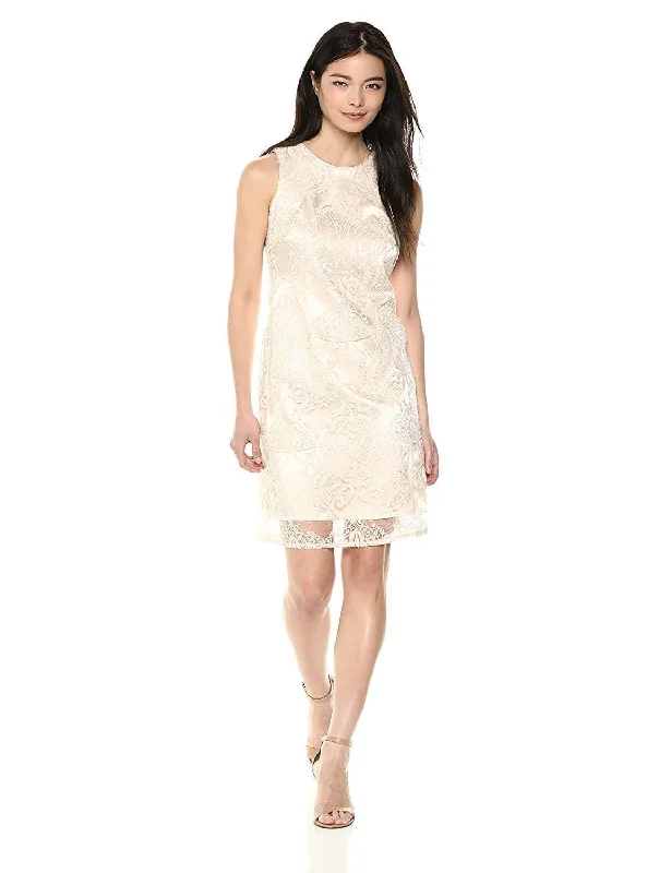 Taylor - Sleeveless Sequin Mesh Sheath Dress 9734MSC Tunics Silk luxurious