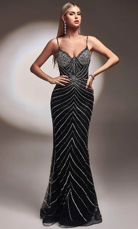 Ladivine CR866 - Embellished Dress Halter Neckline Beach