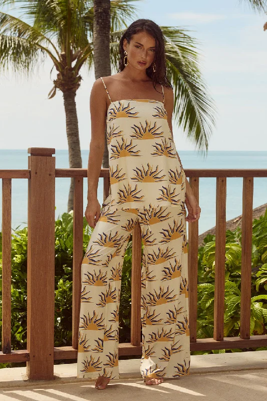 SOLA PANT - SOLA PRINT Classic Straight-Leg Pants