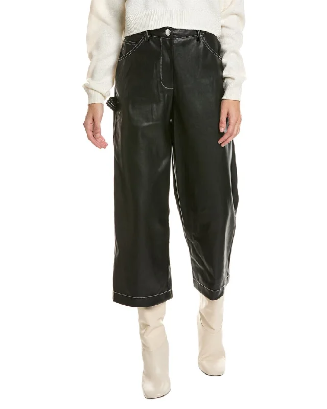 Staud Cropped Domino Pant Trendy Printed Pants