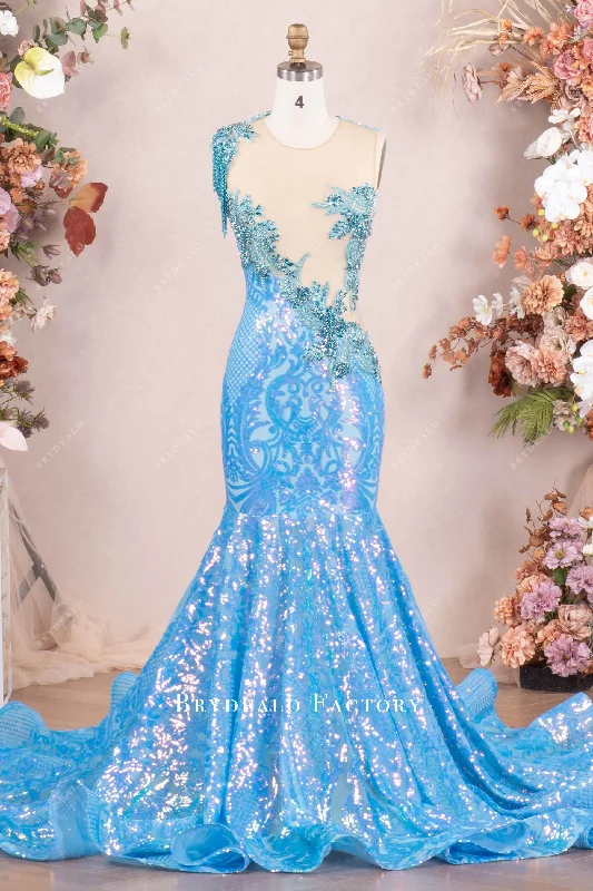 Luxury Rhinestone Tassel Applique Sequin Prom Dress Tunics Short Trendy