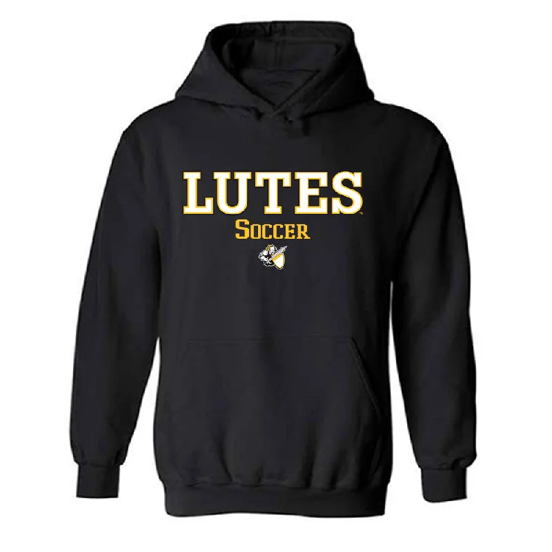 PLU - NCAA Women's Soccer : Hannah Cecil - Hooded Sweatshirt Classic Shersey Hoodie with Belted Waist Structured Tailored PLU - NCAA Women's Soccer : Hannah Cecil - Hooded Sweatshirt Classic Shersey Hoodie with Belted Waist Structured Tailored