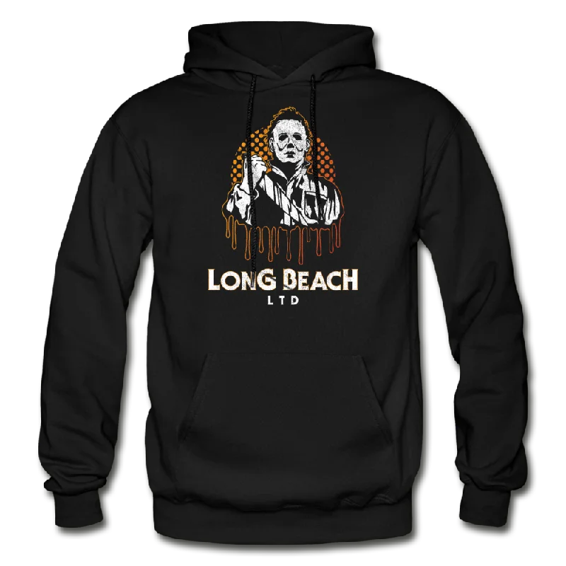 Slasher | Black Hoodie Hoodie with Reflective Safety Nightwear