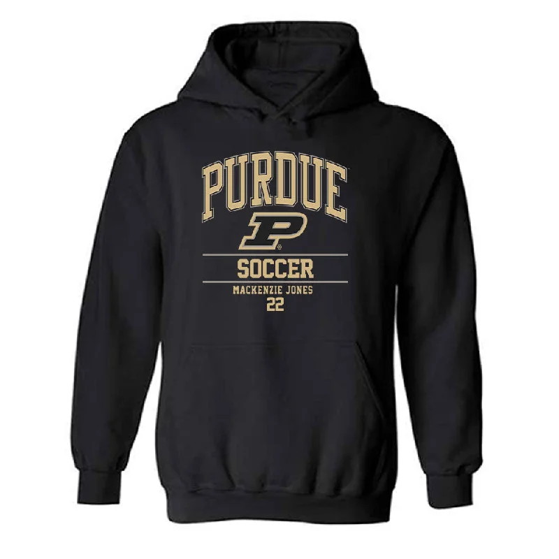 Purdue - NCAA Women's Soccer : Mackenzie Jones - Classic Fashion Shersey Hooded Sweatshirt Hoodie with Pocket Utility Practical Purdue - NCAA Women's Soccer : Mackenzie Jones - Classic Fashion Shersey Hooded Sweatshirt Hoodie with Pocket Utility Practical
