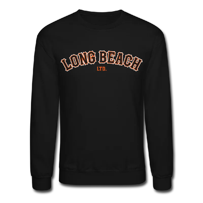 Orange and Black | Crewneck Sweatshirt Hoodie with Patch Decorative Personalized