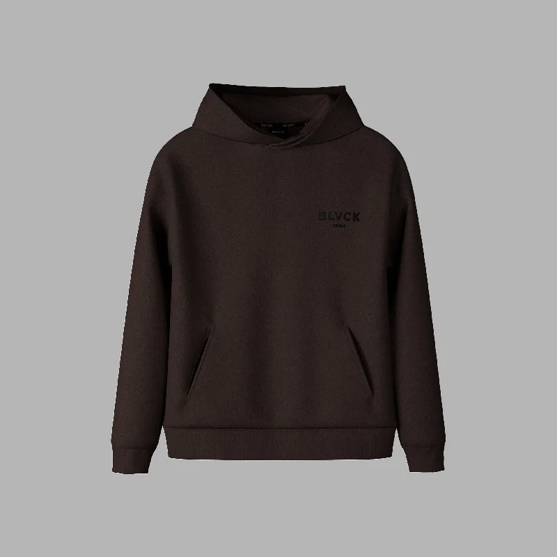 Blvck Hoodie 'Dark Chocolate' Hoodie with Zipper Versatile Modern