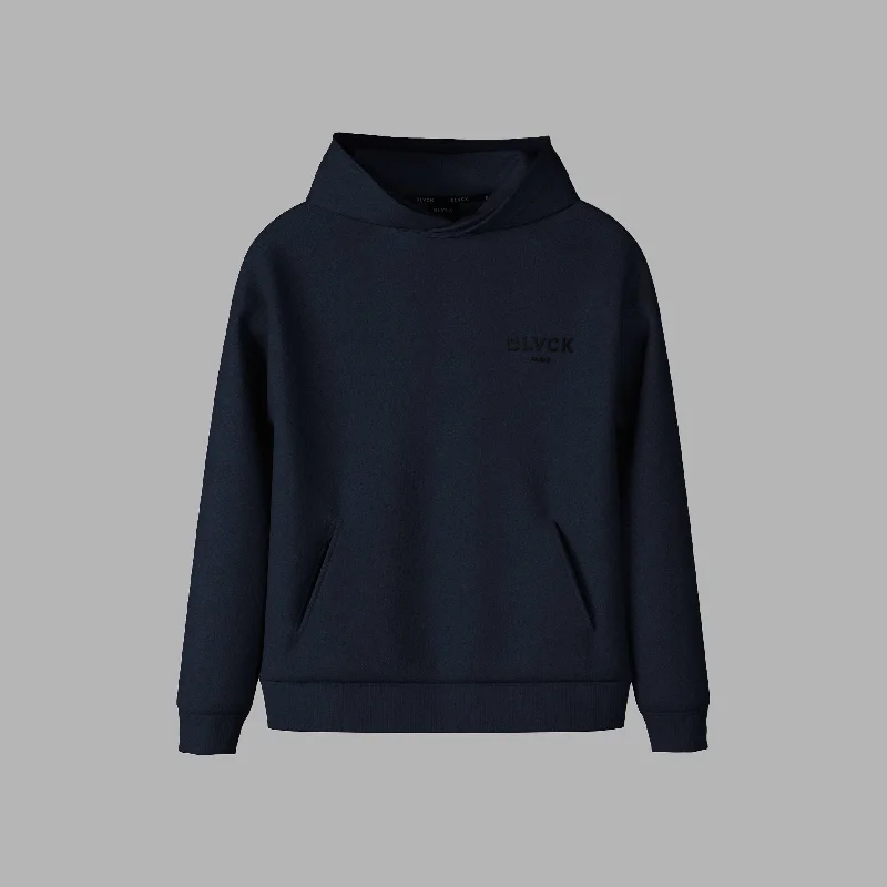 Blvck Shades Hoodie 'Midnight Black' Hoodie with Logo Branding Identity