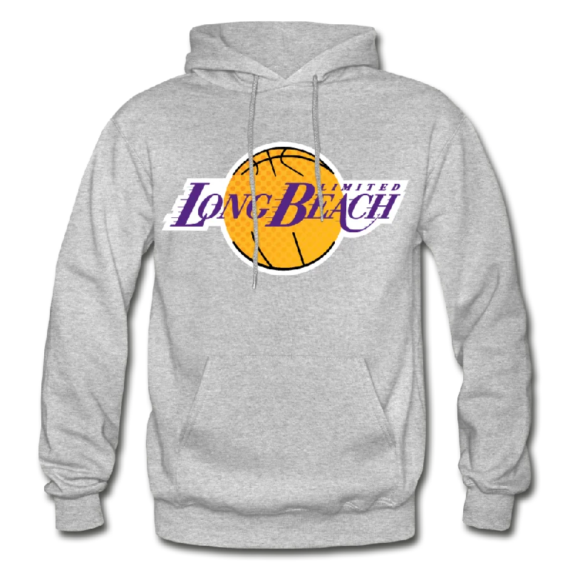 Showtime | Heather Gray Hoodie Hoodie with Frayed Bohemian Relaxed