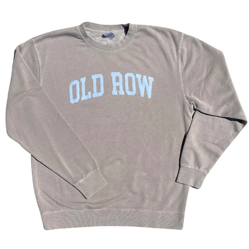 OLD ROW UNISEX LIGHT GREY PIGMENT DYED CREWNECK SWEATSHIRT - WROW2561 Hoodie with Gradient Ombre Colorful OLD ROW UNISEX LIGHT GREY PIGMENT DYED CREWNECK SWEATSHIRT - WROW2561 Hoodie with Gradient Ombre Colorful