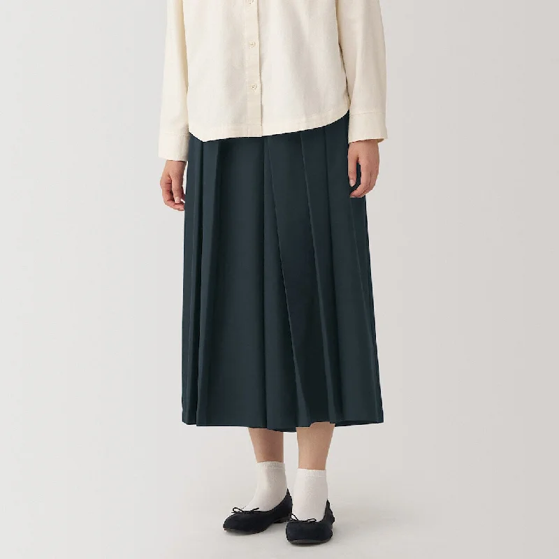 Double Layered Hakama Pants Comfy High-Waist Jeans
