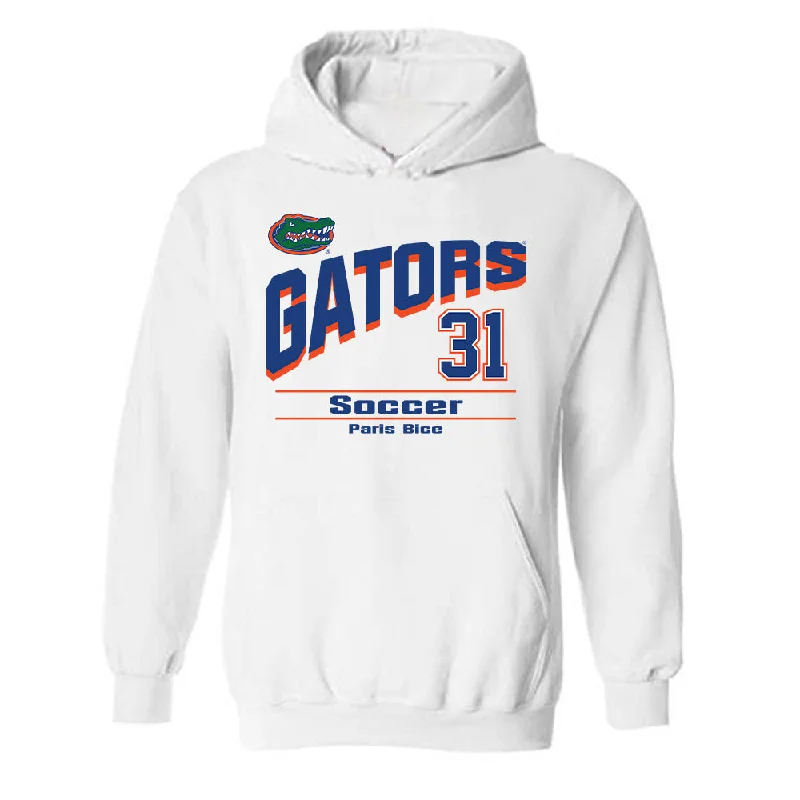 Florida - NCAA Women's Soccer : Paris Bice - Hooded Sweatshirt Hoodie with Lace Feminine Delicate Florida - NCAA Women's Soccer : Paris Bice - Hooded Sweatshirt Hoodie with Lace Feminine Delicate