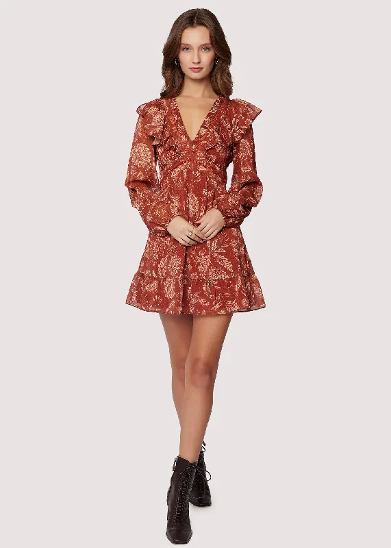 Florencia Mini Dress Elegant Vintage Mini Dress