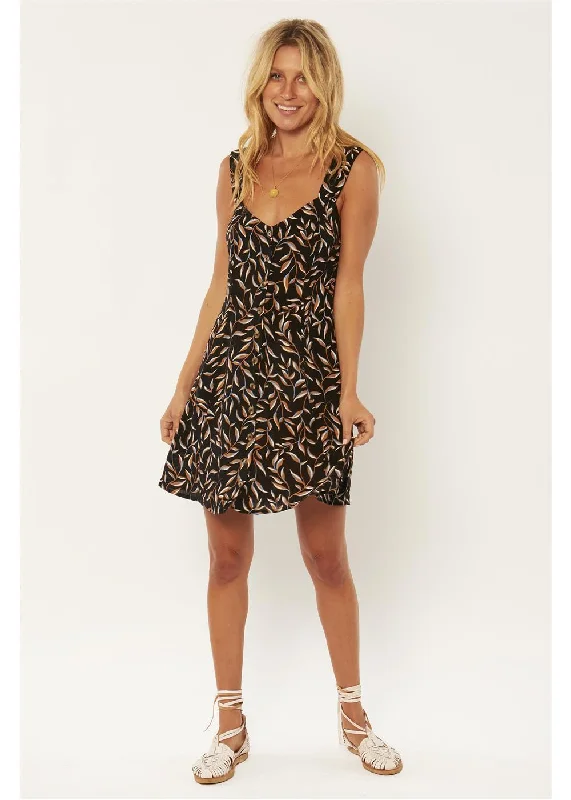 Amuse Society Parker Woven Mini Dress Fashionable Mini Dress with Frills