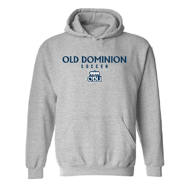 Old Dominion - NCAA Women's Soccer : Andrea Balcazar - Hooded Sweatshirt Hoodie with Belted Waist Structured Tailored