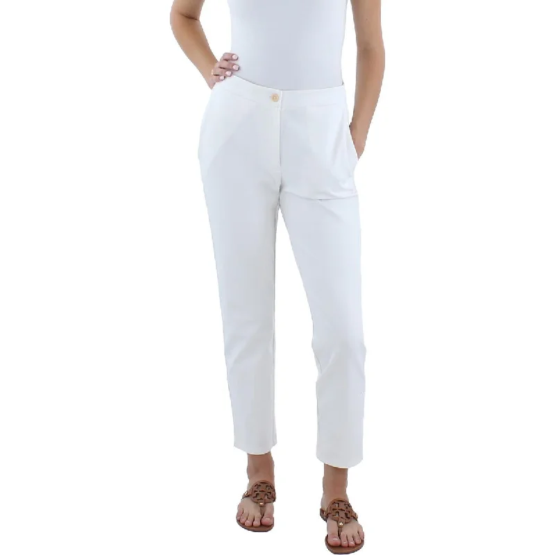 Womens Organic Cotton Slim Fit Ankle Pants Chic Capri Pants